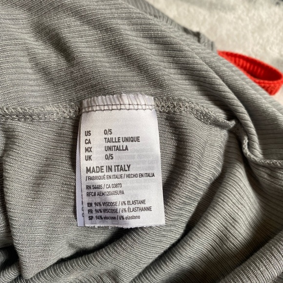 Grey Below the Knee, Stretchy Italian Square Neckline Dress - Picture 11 of 11